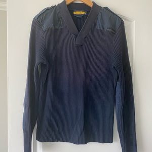 Ralph Lauren Rugby Brand Ribbed Military Sweater